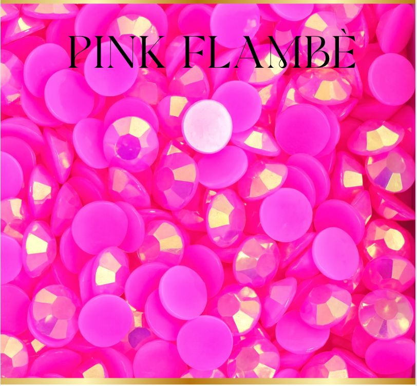 Rhinestones- Pink Flambè